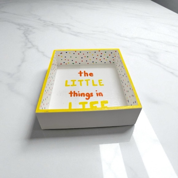 "The Little Things In Life" Handmade Trinket Dish Jewelry Dish - Picture 3 of 8